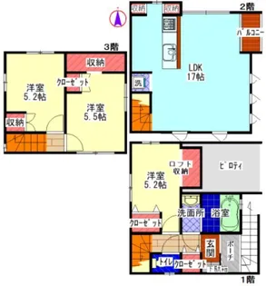東京都大田区中馬込3【一戸建】の間取り