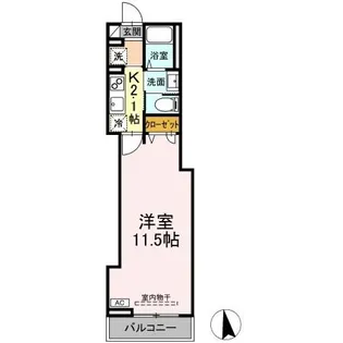 スピアナート北石堂【3階】の間取り