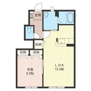 クロワールA【1階】の間取り