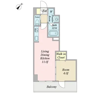 インテルノ・ヴィラージュ【3階】の間取り