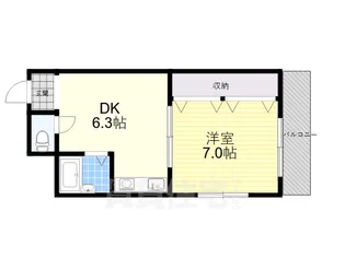 森田マンション【4階】の間取り