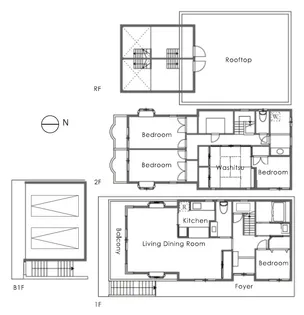 東京都目黒区青葉台1【一戸建】の間取り