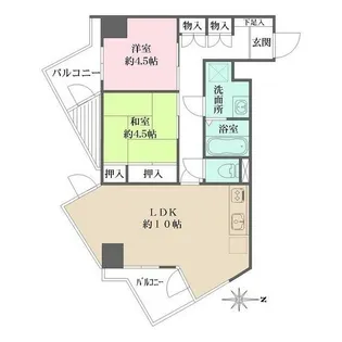東京都墨田区亀沢2【マンション】の間取り