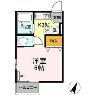 ヒルズ綱島【2階】の間取り