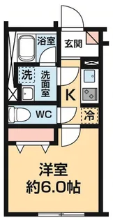 ハーモニーフラッツ神楽坂【1階】の間取り