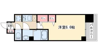 ファステート江坂ランウェイ【8階】の間取り