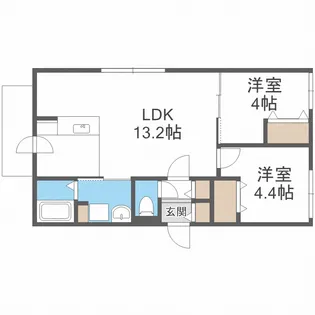 カーサブラン【3階】の間取り