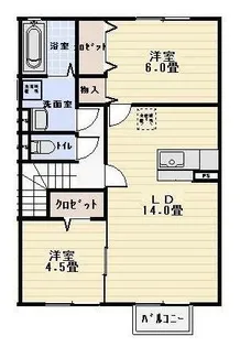 セジュール二見I【2階】の間取り
