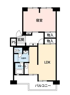 1LDKの間取り画像