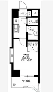 メインステージ早稲田【9階】の間取り