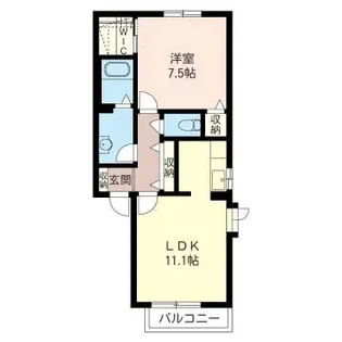 神奈川県海老名市門沢橋2【アパート】の間取り