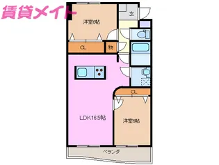 リアン【1階】の間取り