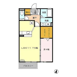 アンベリール【2階】の間取り