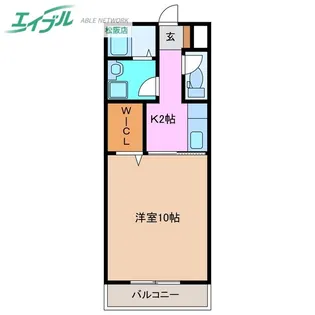 シャルマン・ドミールB【2階】の間取り