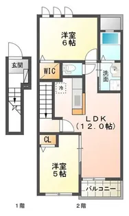 フローラ II【2階】の間取り