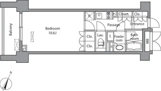 レジディア水道橋【13階】の間取り