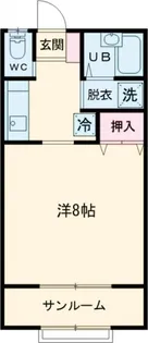 新潟県長岡市古正寺3【アパート】の間取り