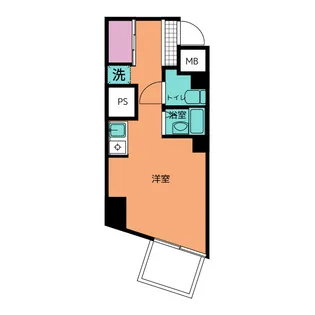 ベルボヌール大手町【8階】の間取り