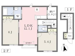 イトーピア21【2階】の間取り