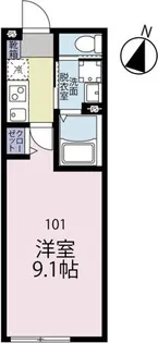 神奈川県大和市鶴間1【アパート】の間取り