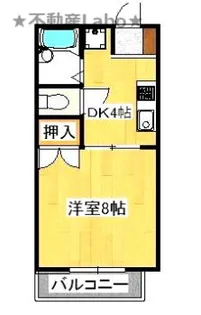 徳島県板野郡藍住町奥野字和田【アパート】の間取り