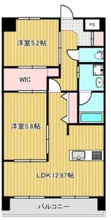 岡山県岡山市中区門田屋敷3【マンション】の間取り