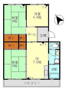 白岳コーポラス【2階】の間取り