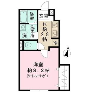 ルミナージュ(Luminage)新中野【1階】の間取り