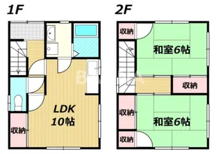 岡山県岡山市南区当新田【一戸建】の間取り