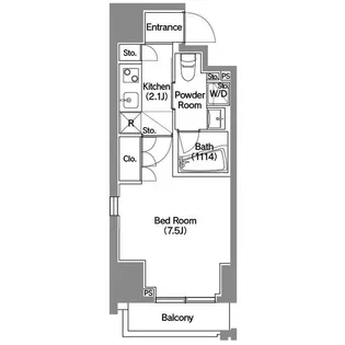 エスタート新宿【11階】の間取り