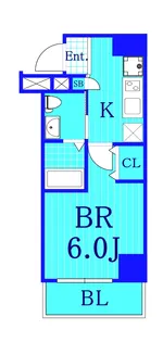 リヴシティ横濱宮元町【4階】の間取り