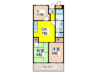 恒信ハイツ【4階】の間取り