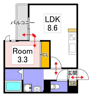 Grandtic Eternally【1階】の間取り