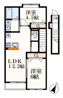ベリタ【2階】の間取り
