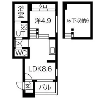 MAISON CHOUETTE【1階】の間取り