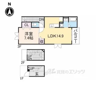 トレミカーサ星の森【3階】の間取り