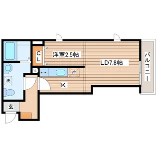 Forest Valley南仙台(フォレストバレー)【3階】の間取り