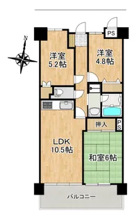 アコルト井口鈴が台【2階】の間取り