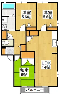 ディアス玉高通り【1階】の間取り