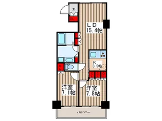 Brillia ist 東雲キャナルコート【13階】の間取り
