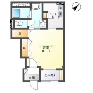サンセベリアV【1階】の間取り