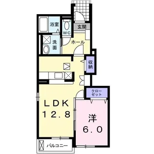 フレイムK【1階】の間取り