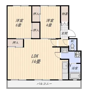 サルヴァトーレ伊敷【1階】の間取り