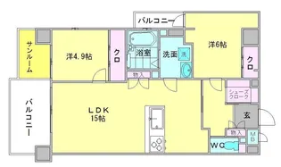 alivio76【4階】の間取り