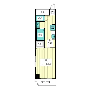 ヒルズヤマザト【2階】の間取り