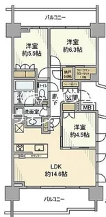 ザパークハウス中野弥生町テラス【4階】の間取り