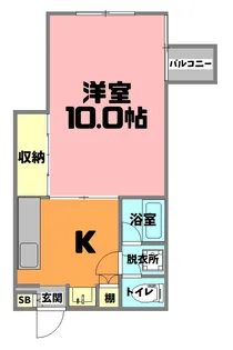 バリオス天文館【4階】の間取り