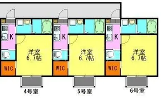 フェリオ葛城【2階】の間取り