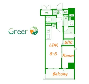 ソルティア藤沢鵠沼【10階】の間取り