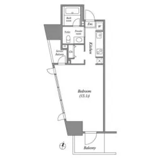 CAVANA+麻布台【8階】の間取り